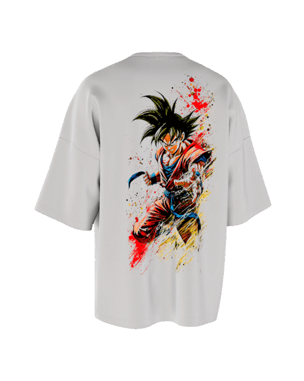 REMERA-OVER-DRAGON-BALL-GOKU-DORSO REMERA OVER DRAGON BALL GOKU
