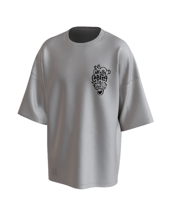 REMERA OVER MENOS CABEZA MÁS CORAZÓN