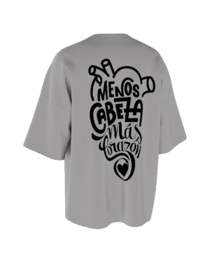 REMERA OVER MENOS CABEZA MÁS CORAZÓN
