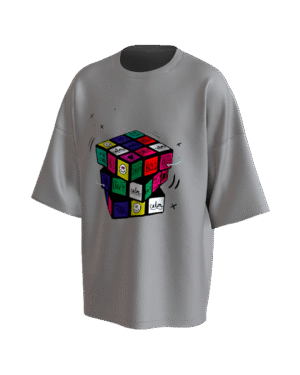 REMERA_OVER_RUBIK_FRENTE REMERA OVER RUBIK