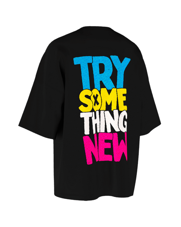 REMERA OVER TRY SOME THING NEW
