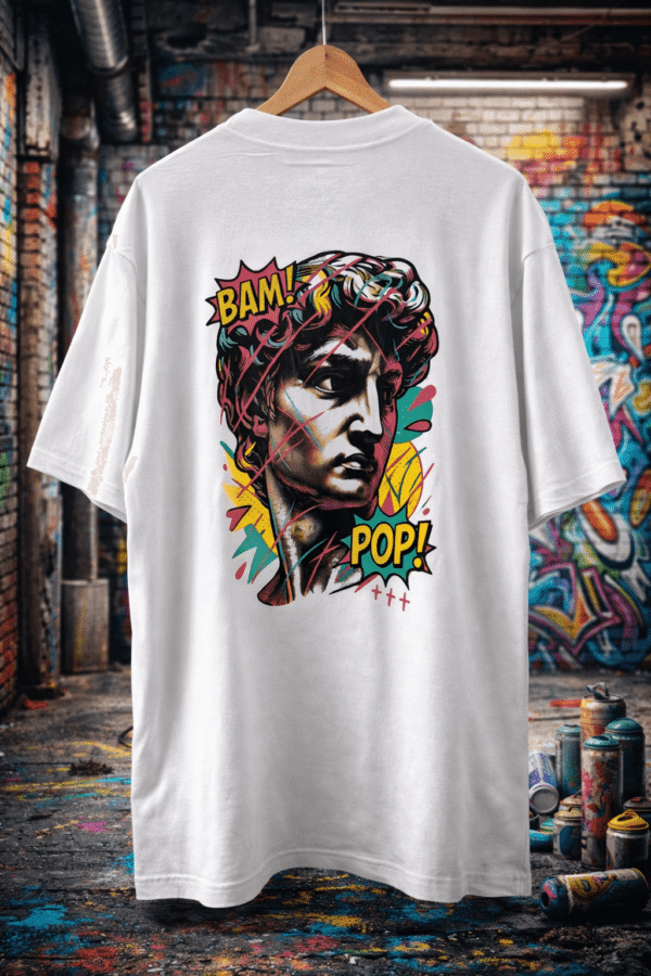 REMERA OVER DAVID POP ART