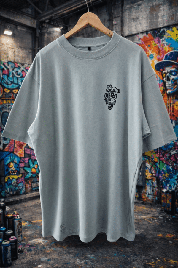 REMERA OVER MENOS CABEZA MÁS CORAZÓN